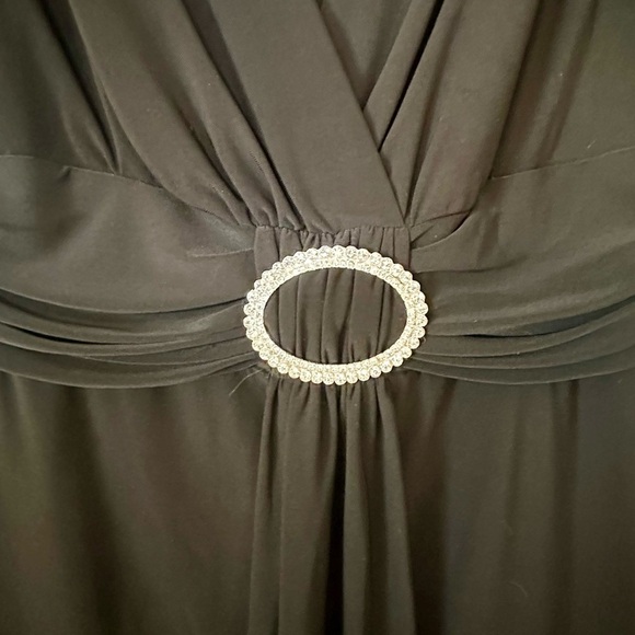 Women’s R&M Richard’s Black Midi Dress with Belted Detail - Size 12 - MINT - Picture 3 of 6